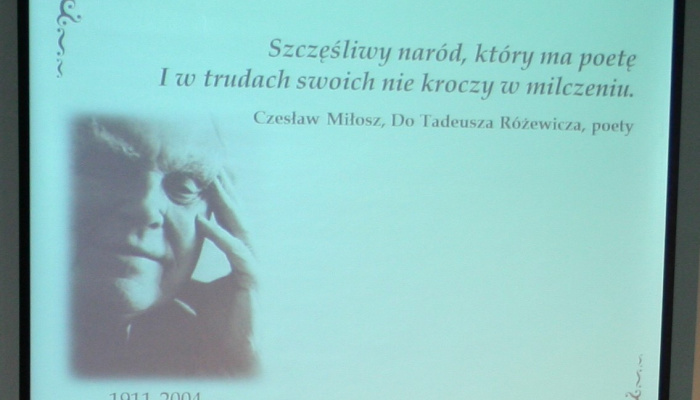 Powiatowy Konkurs Recytatorski „Poetyckie Krajobrazy” poświęcony poezji Czesława Miłosza (2011)