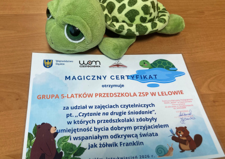 4Magiczny certyfikat dla grupy przedszkolnej