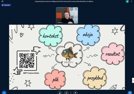 2 Katarzyna Wilk podczas webinarium