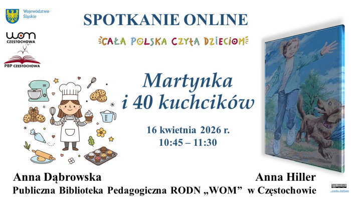 Martynka i 40 kuchcików - spotkanie czytelnicze online