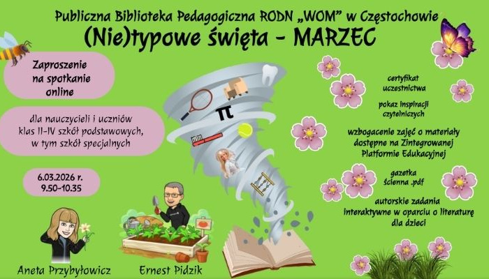 (Nie)typowe święta – MARZEC – zaproszenie na spotkanie online