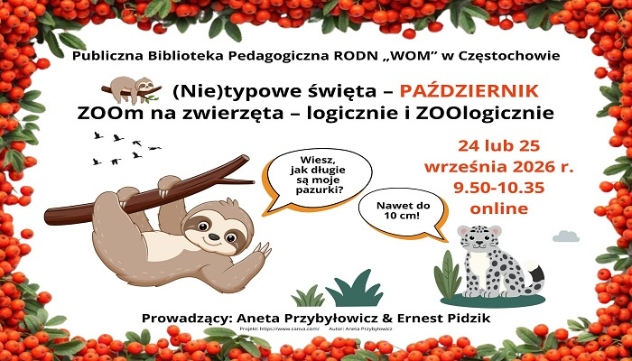 (Nie)typowe święta – PAŹDZIERNIK – ZOOm na zwierzęta – logicznie i ZOOlogicznie