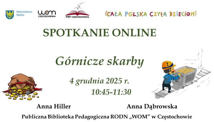 "Górnicze skarby" - zaproszenie do udziału w spotkaniu online