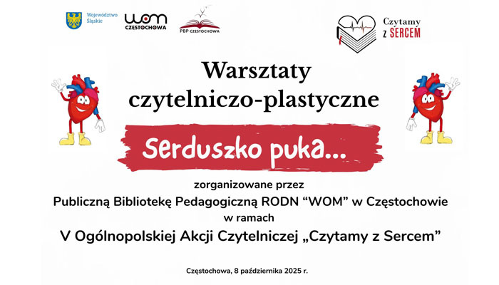 Serduszko puka… – relacja z warsztatów czytelniczo-plastycznych w ramach V edycji Ogólnopolskiej akcji „Czytamy z sercem”