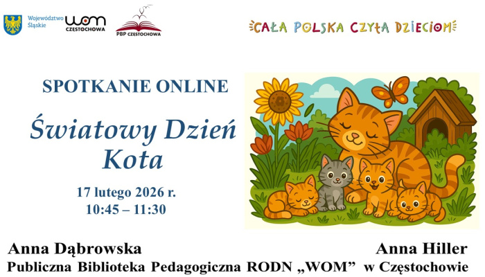 Światowy Dzień Kota - zaproszenie do udziału
