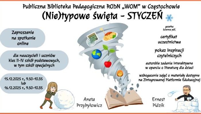 (Nie)typowe święta – STYCZEŃ – zaproszenie na spotkanie online