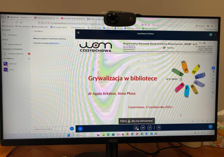 Wideokonferencja Grywalizacja w bibliotece