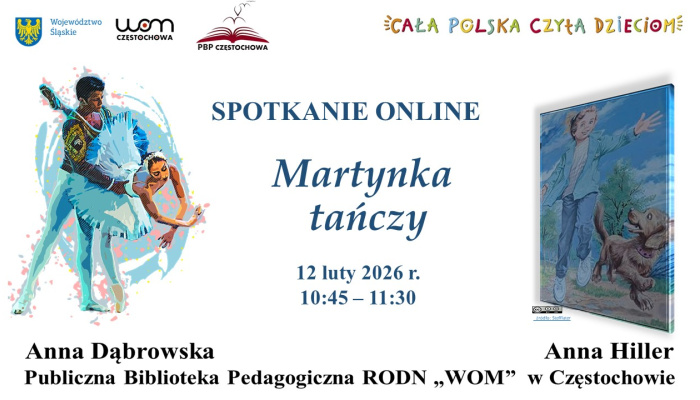 Martynka tańczy - zaproszenie do udziału w spotkaniu online