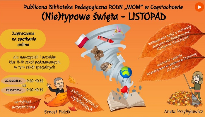 (Nie)typowe święta – LISTOPAD – zaproszenie na spotkanie online