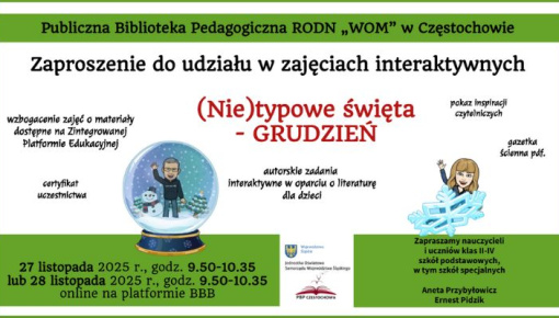 (Nie)typowe święta – GRUDZIEŃ – zaproszenie na spotkanie online