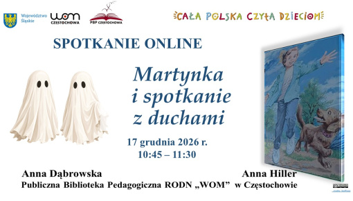 Martynka i spotkanie z duchami - spotkanie czytelnicze online
