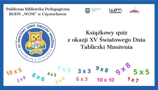 Książkowy quiz z okazji XV Światowego Dnia Tabliczki Mnożenia