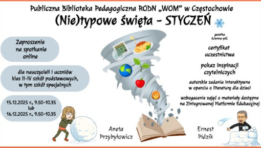 (Nie)typowe święta – STYCZEŃ – zaproszenie na spotkanie online
