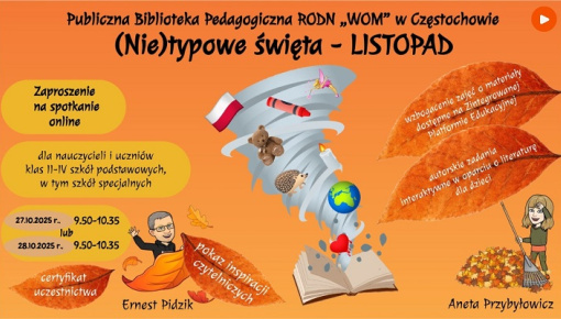 (Nie)typowe święta – LISTOPAD – zaproszenie na spotkanie online
