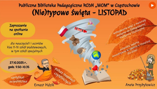 (Nie)typowe święta – LISTOPAD – zaproszenie na spotkanie online