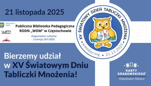 Zaproszenie do quizu z okazji XV Światowego Dnia Tabliczki Mnożenia