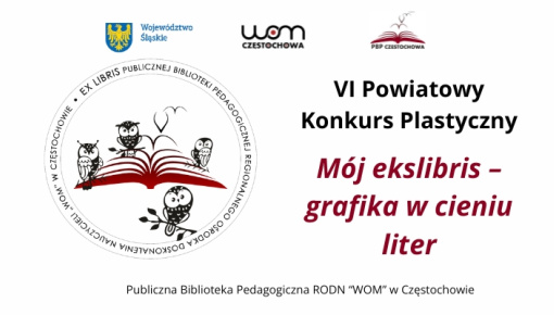 VI Powiatowy Konkurs Plastyczny „Mój ekslibris – grafika w cieniu liter” – zaproszenie do udziału