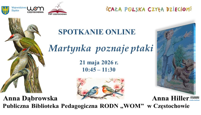Martynka poznaje ptaki - spotkanie czytelnicze online