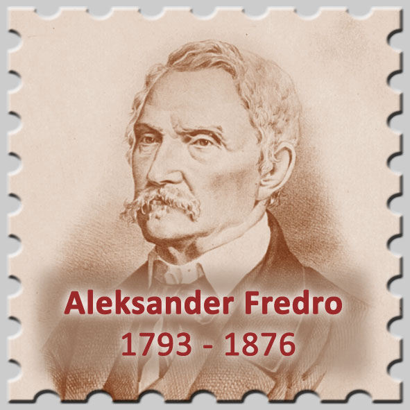 Aleksander Fredro - znaczek