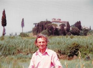 Julian Siemion Siemieński w Toscani, w Italii, 1975 r.