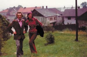 Maria i Julian Siemieńscy w Dobczycach, 1972 r.
